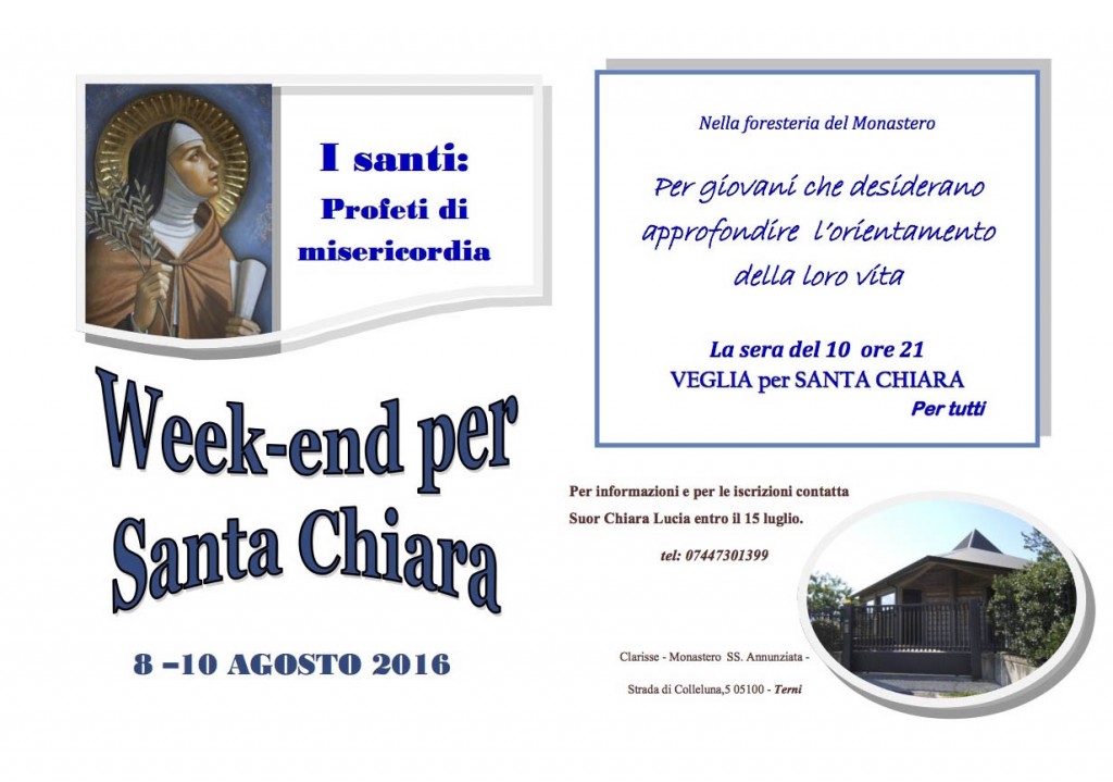 Week end Santa Chiara