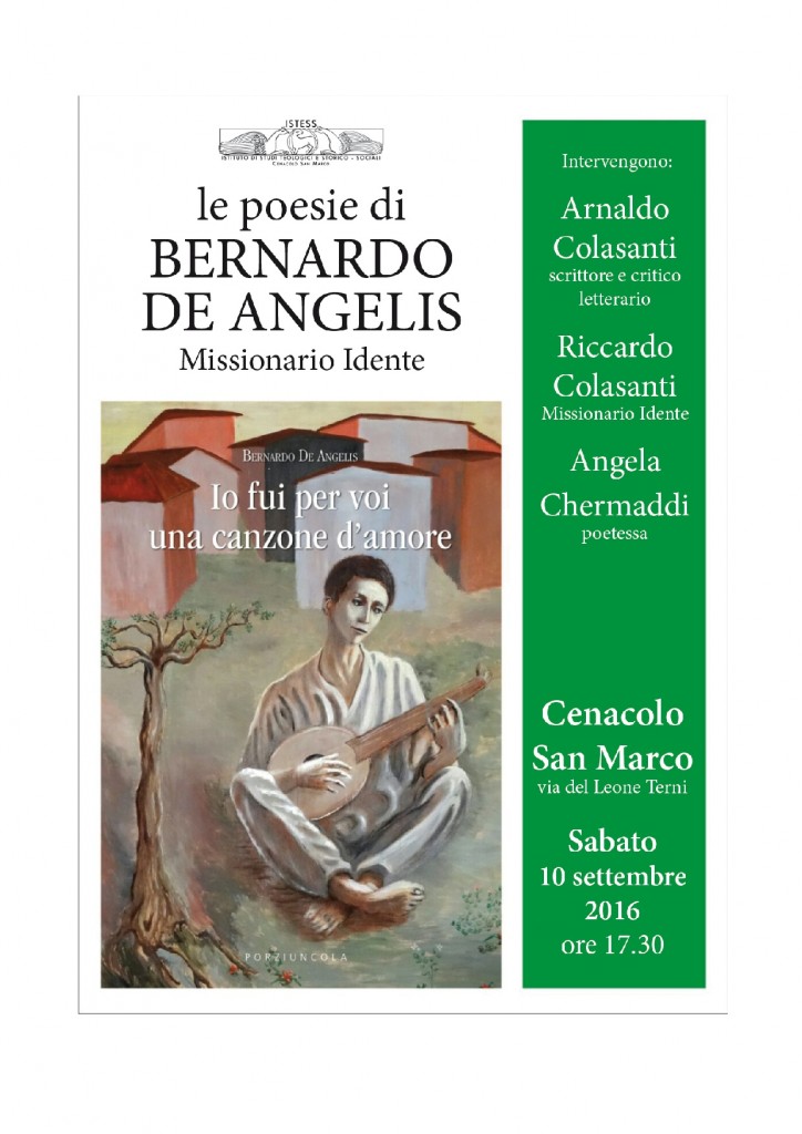 presentazione libro Bernardo de Angelis